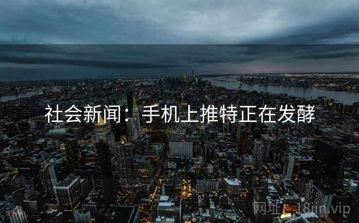 社会新闻：手机上推特正在发酵