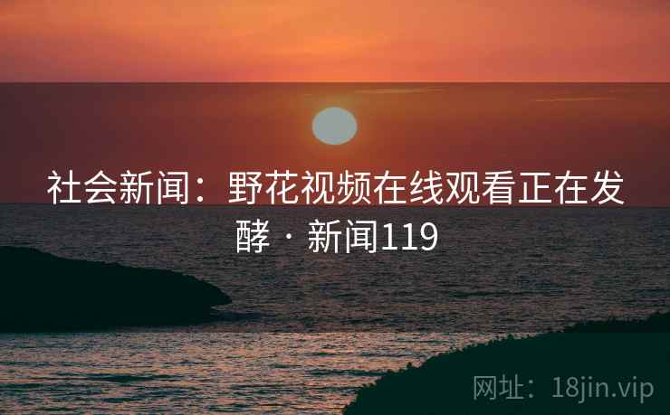 社会新闻:野花视频在线观看正在发酵 · 新闻119